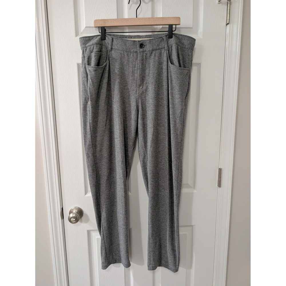 Fundamental Coast, 38x30 Andy Fleece Pant, Heather Gray, Business Casual Comfort